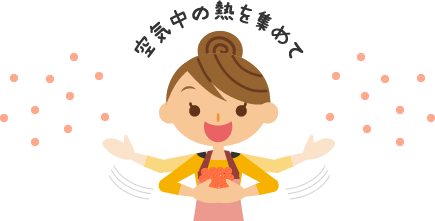 空気中の熱を集て